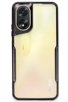 Newface Oppo A38 Kılıf Boyi Silikon Kapak - Siyah resmi