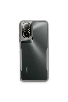 Newface Realme 12 Lite Kılıf Boyi Silikon Kapak - Gümüş resmi