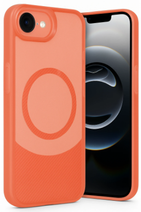 Newface iPhone 16E Kılıf Maya Karbon Kapak - Kırmızı resmi