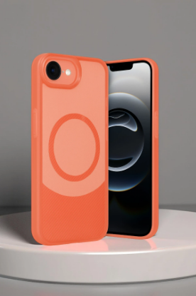 Newface iPhone 16E Kılıf Maya Karbon Kapak - Mürdüm resmi