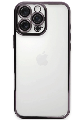 Newface iPhone 16 Pro Max Kılıf Razer Lensli Silikon - Mor resmi