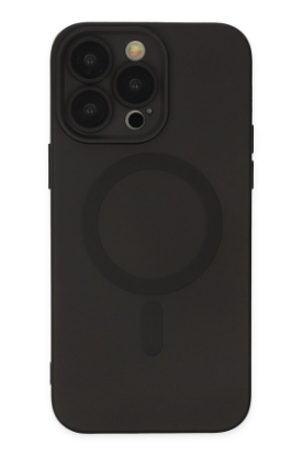 Newface iPhone 13 Pro Kılıf Moshi Lens Magneticsafe Silikon - Siyah resmi
