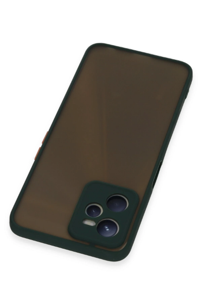 Newface Realme C35 Kılıf Montreal Silikon Kapak - Yeşil resmi