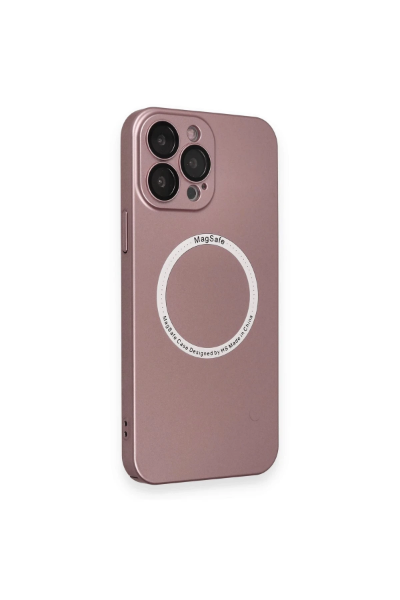 Newface iPhone 13 Pro Kılıf Jack Magneticsafe Lens Silikon - Rose Gold resmi