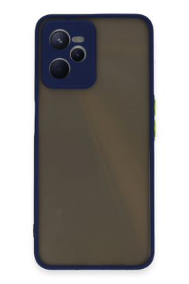 Newface Realme C35 Kılıf Montreal Silikon Kapak - Lacivert resmi