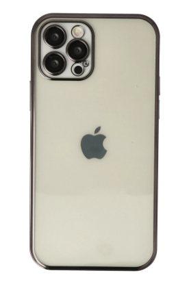 Newface iPhone 12 Pro Kılıf Razer Lensli Silikon - Siyah resmi