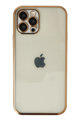 Newface iPhone 12 Pro Kılıf Razer Lensli Silikon - Gold resmi