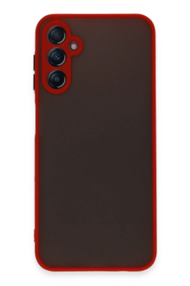 Newface Samsung Galaxy A24 4G Kılıf Montreal Silikon Kapak - Kırmızı resmi