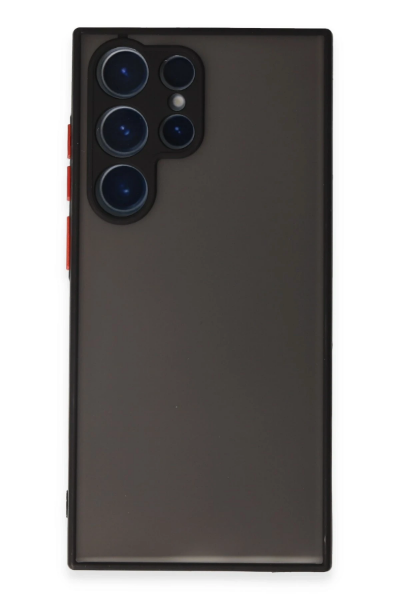 Newface Samsung Galaxy S22 Ultra Kılıf Montreal Silikon Kapak - Siyah resmi