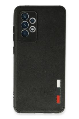 Newface Samsung Galaxy A72 Kılıf Loop Deri Silikon - Siyah resmi