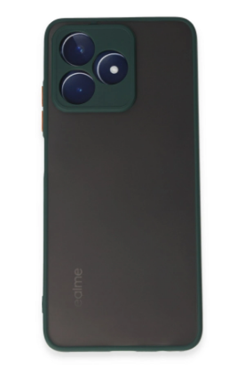 Newface Realme C53 Kılıf Montreal Silikon Kapak - Yeşil resmi