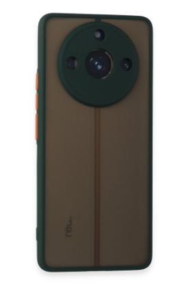 Newface Realme 11 Pro Kılıf Montreal Silikon Kapak - Yeşil resmi