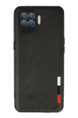 Newface Oppo Reno 4 Lite Kılıf Loop Deri Silikon - Siyah resmi