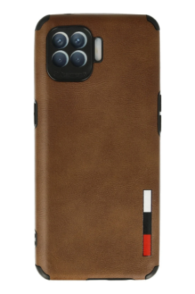 Newface Oppo Reno 4 Lite Kılıf Loop Deri Silikon - Kahverengi resmi