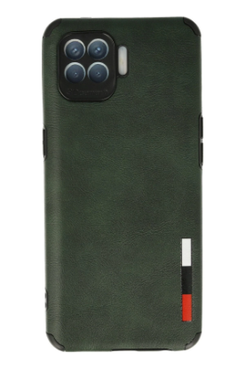 Newface Oppo Reno 4 Lite Kılıf Loop Deri Silikon - Yeşil resmi