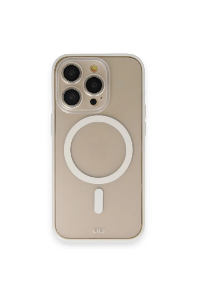 Newface iPhone 13 Pro Kılıf Grand Magneticsafe Kapak - Beyaz resmi