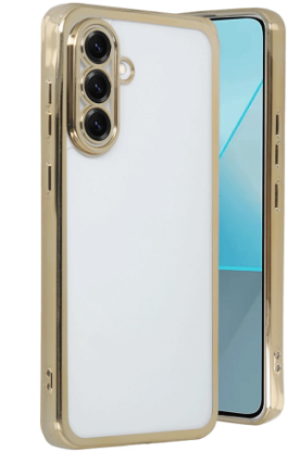 Newface Samsung Galaxy A56 Kılıf Razer Lensli Silikon - Gold resmi