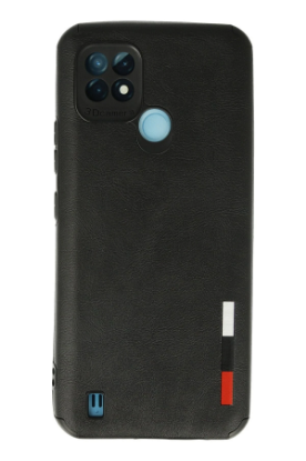 Newface Realme C21 Kılıf Loop Deri Silikon - Siyah resmi
