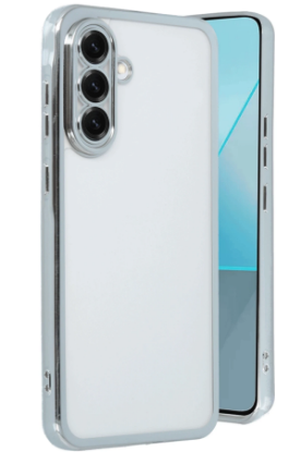 Newface Samsung Galaxy A56 Kılıf Razer Lensli Silikon - Gümüş resmi