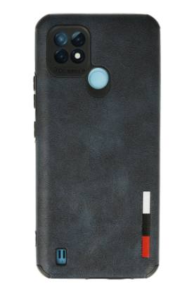 Newface Realme C21 Kılıf Loop Deri Silikon - Lacivert resmi