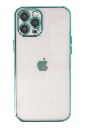 Newface iPhone 12 Pro Kılıf Razer Lensli Silikon - Yeşil resmi