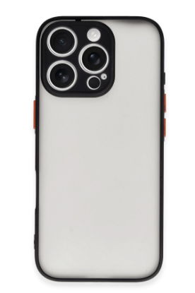 Newface iPhone 16 Pro Max Kılıf Montreal Silikon Kapak - Siyah resmi