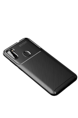 Newface Samsung Galaxy A11 Kılıf Auto Focus Karbon Kapak - Siyah resmi