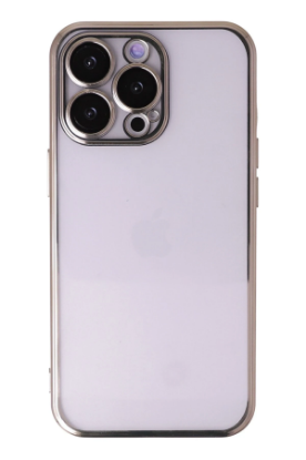 Newface iPhone 13 Pro Kılıf Razer Lensli Silikon - Gold resmi