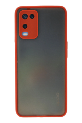 Newface Oppo A54 4G Kılıf Montreal Silikon Kapak - Kırmızı resmi