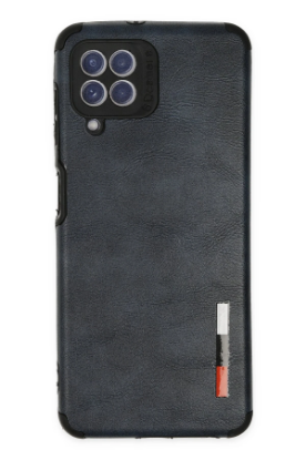 Newface Samsung Galaxy A22 Kılıf Loop Deri Silikon - Lacivert resmi