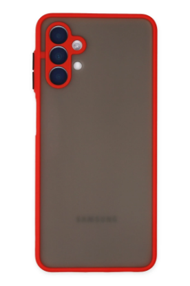 Newface Samsung Galaxy A04S Kılıf Montreal Silikon Kapak - Kırmızı resmi