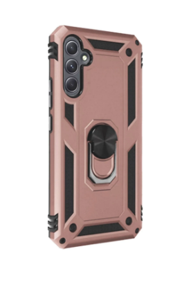 Newface Samsung Galaxy A54 5G Kılıf Sofya Yüzüklü Silikon Kapak - Rose resmi