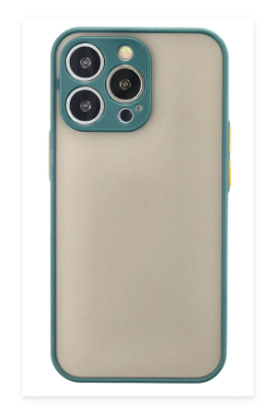 Newface iPhone 15 Pro Kılıf Montreal Silikon Kapak - Yeşil resmi