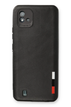Newface Realme C11 2021 Kılıf Loop Deri Silikon - Siyah resmi