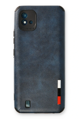 Newface Realme C11 2021 Kılıf Loop Deri Silikon - Lacivert resmi