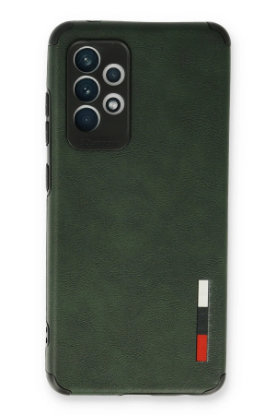 Newface Samsung Galaxy A13 4G Kılıf Loop Deri Silikon - Yeşil resmi