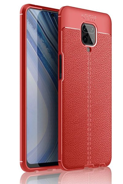 Newface Xiaomi Redmi Note 9 Pro Kılıf Auto Focus Kapak - Kırmızı resmi