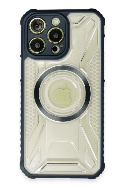 Newface iPhone 14 Pro Max Kılıf Prag Magneticsafe Kapak - Lacivert resmi