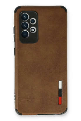 Newface Samsung Galaxy A73 5G Kılıf Loop Deri Silikon - Kahverengi resmi