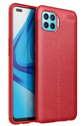 Newface Oppo Reno 4 Lite Kılıf Auto Focus Kapak - Kırmızı resmi