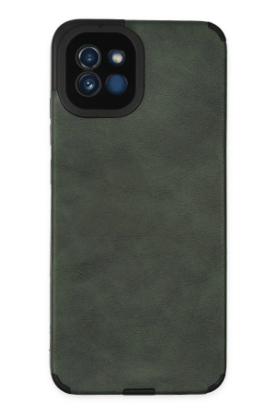 Newface Samsung Galaxy A03 Kılıf Loop Deri Silikon - Yeşil resmi