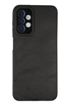 Newface Samsung Galaxy A04S Kılıf Loop Deri Silikon - Siyah resmi