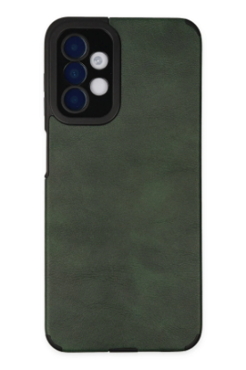 Newface Samsung Galaxy A04S Kılıf Loop Deri Silikon - Yeşil resmi