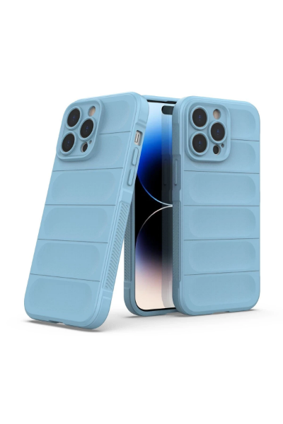 Newface iPhone 14 Pro Kılıf Optimum Silikon - Sky Blue resmi