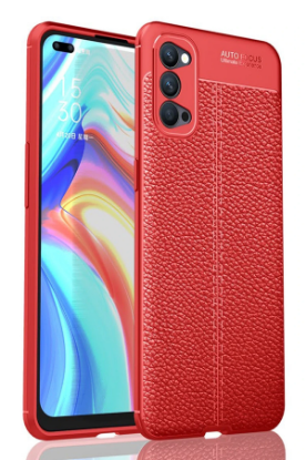 Newface Oppo Reno 4 Kılıf Auto Focus Kapak - Kırmızı resmi