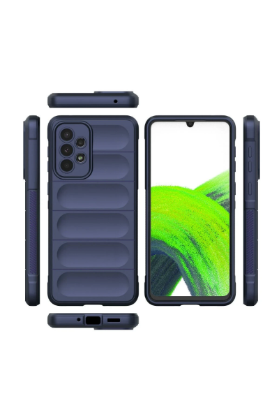 Newface Samsung Galaxy A33 5G Kılıf Optimum Silikon - Lacivert resmi