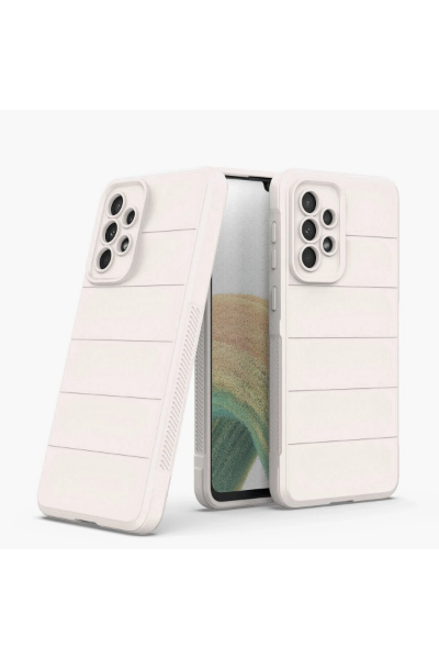 Newface Samsung Galaxy A33 5G Kılıf Optimum Silikon - Krem resmi