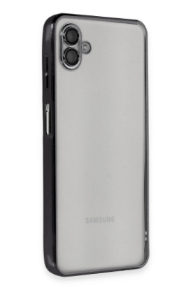 Newface Samsung Galaxy A04 Kılıf Razer Lensli Silikon - Siyah resmi