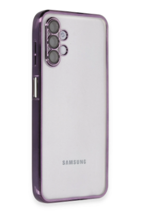 Newface Samsung Galaxy A04S Kılıf Razer Lensli Silikon - Mor resmi