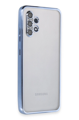 Newface Samsung Galaxy A32 Kılıf Razer Lensli Silikon - Açık Mavi resmi